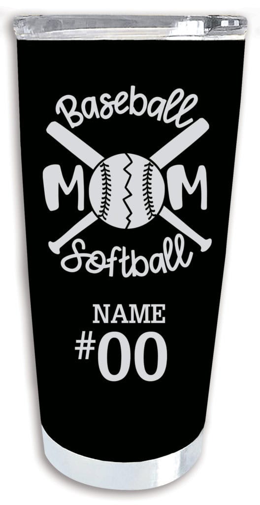Baseball/Softball Mom Premium Tumbler 20oz Moms For Sports Custom