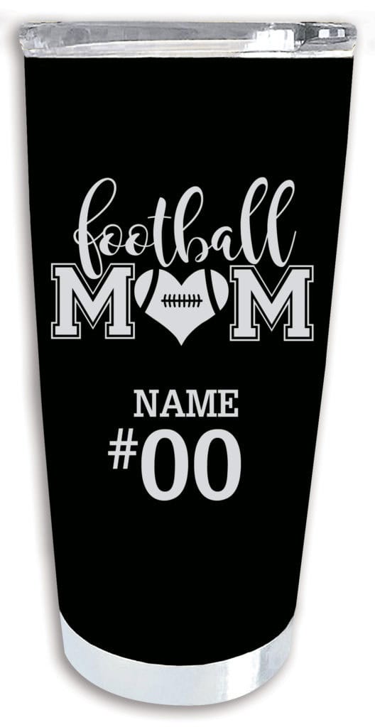 Football Mom Premium Tumbler 20oz Moms For Sports Custom Sports